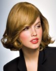 coupe avec une frange longue