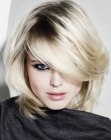 coupe mi-longue plongeante