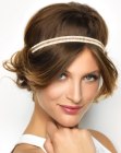 cheveux relev�s