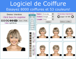coiffures virtuelles - logiciel coiffure