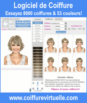 logiciel coiffures - essayez plus de 8000 coiffures!