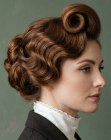 Chignon romantique de 1915