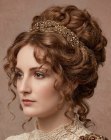 Chignon haut romantique