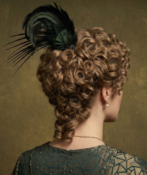 Chignon vintage aux influences victoriennes et édouardiennes