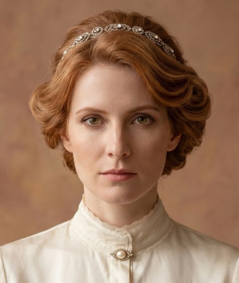 Chignon élégant des années 1910