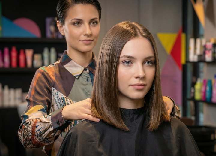 Coiffeuse et cliente