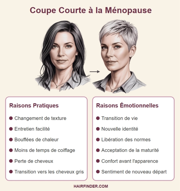 Infographie - Coupe courte  la mnopause