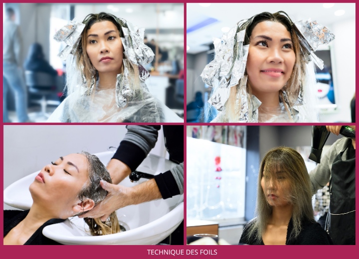Technique des foils pour les mèches claires