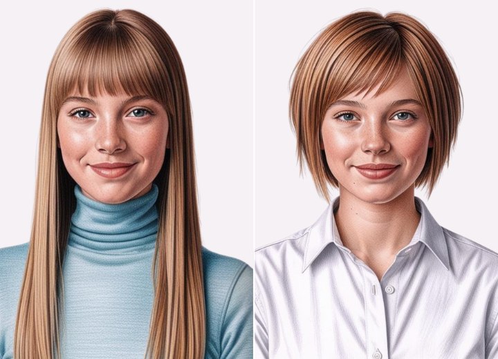 Relooking capillaire : des cheveux longs au carré