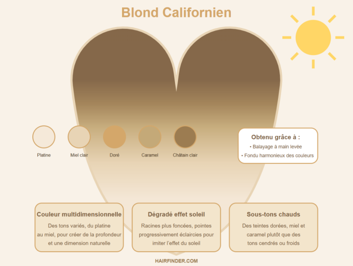 Infographie - Blond californien