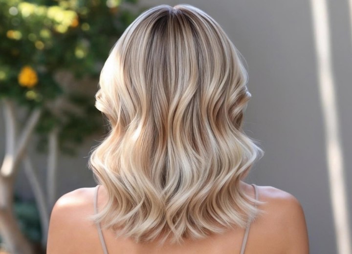 Cheveux blonds californien
