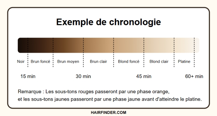 Chronologie de l’éclaircissement des cheveux