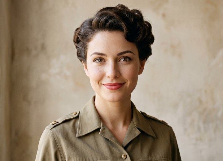 Coiffure des femmes de l'arm&eacute;e pendant la Seconde Guerre mondiale