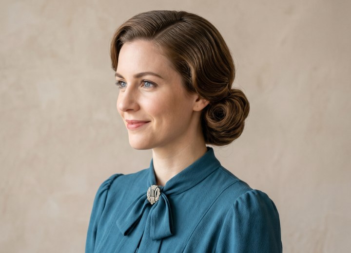 Chignon années 1930