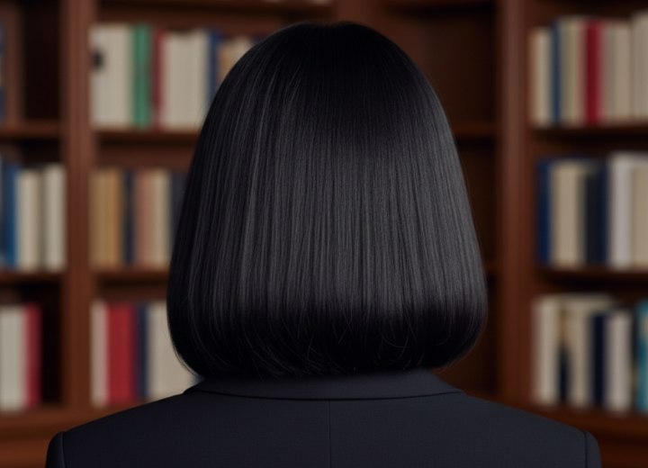 Carré mi-long – Vue de dos