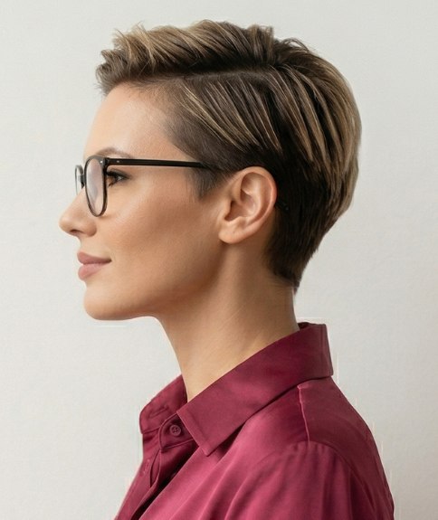 Cheveux courts faciles &agrave; coiffer pour femme