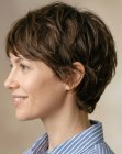 Coiffure courte garçonne