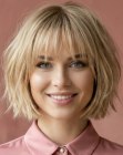 Carr&eacute; d&eacute;grad&eacute; blond