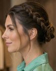 Chignon avec des tresses