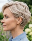 Coupe gar&ccedil;onne blonde