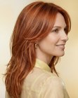 Coiffure longue pleine de vie