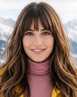 Longs cheveux brun ch&acirc;tain