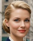 Chignon des ann&eacute;es 1950