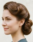 Chignon des ann&eacute;es 1940