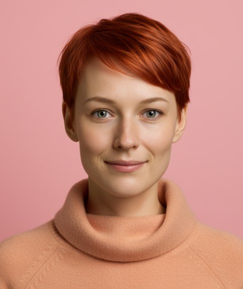 Pixie lisse avec léger dégradé