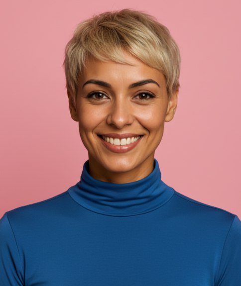 Pixie platine moderne avec dégradé