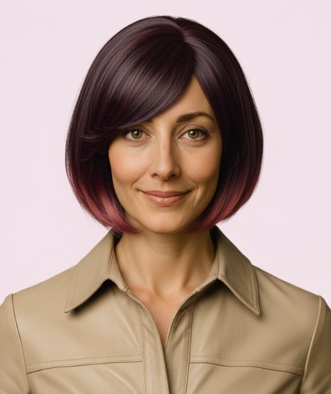 Carré élégant à hauteur du menton et avec mouvement naturel