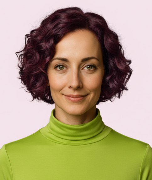 Coiffure courte romantique avec boucles rebondies