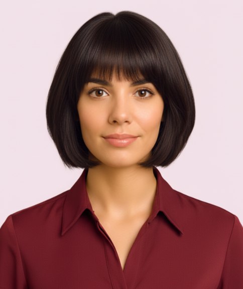 Carré à hauteur du menton avec dégradé pour volume et rebond