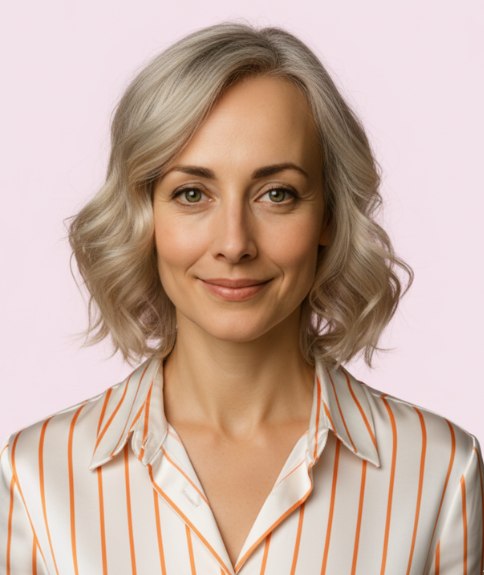 Coiffure dégradée avec sublime blond naturel