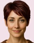 Coupe courte brune