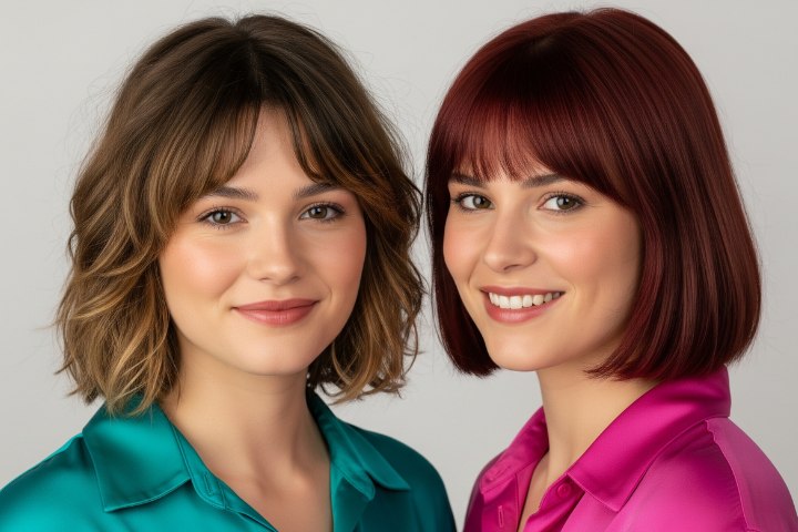 Coupes de cheveux pour cheveux mi-longs