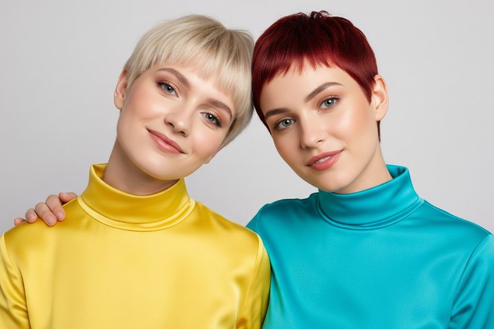 Coupes courtes stylées et tendance