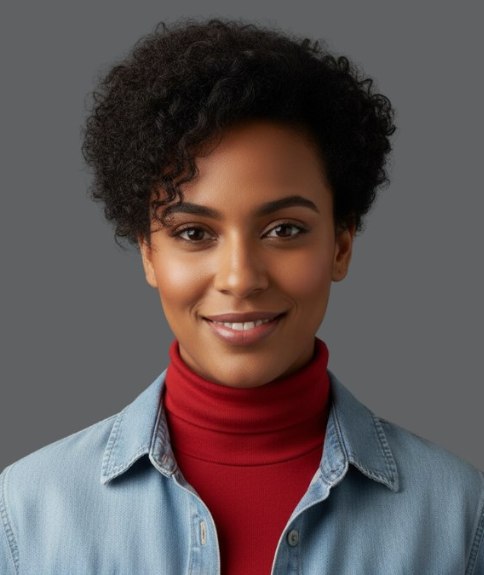 Coupe courte pour cheveux naturellement boucl&eacute;s