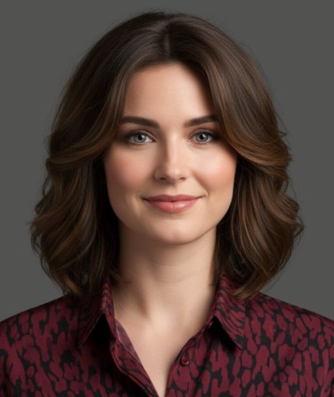 Carr&eacute; long ondul&eacute; avec d&eacute;grad&eacute;