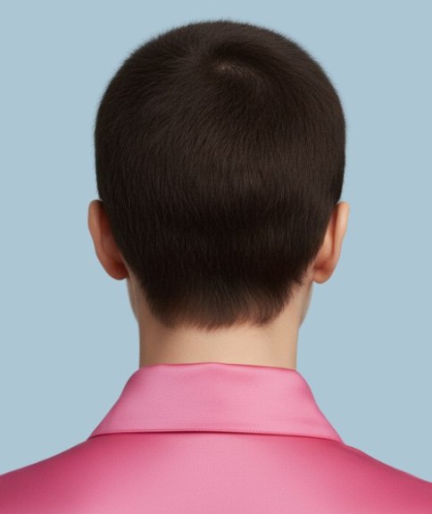 Cheveux rasés très courts pour femmes actives