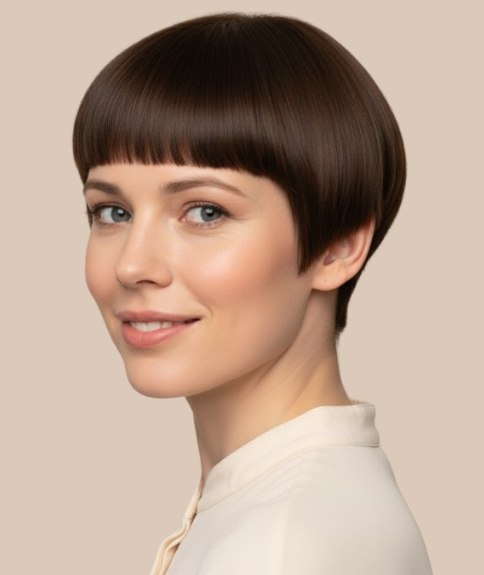 Coupe courte avec c&ocirc;t&eacute;s et nuque courts pour femme