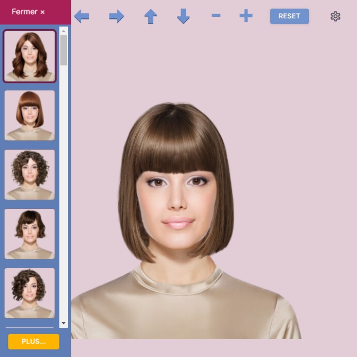 Simulateur de coiffure - Affichage des images