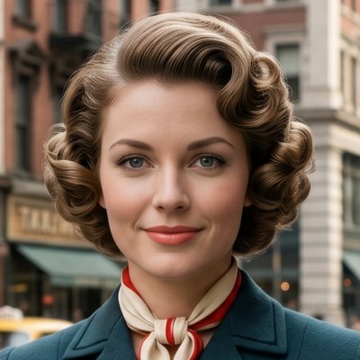 Coiffure ann&eacute;es 1950